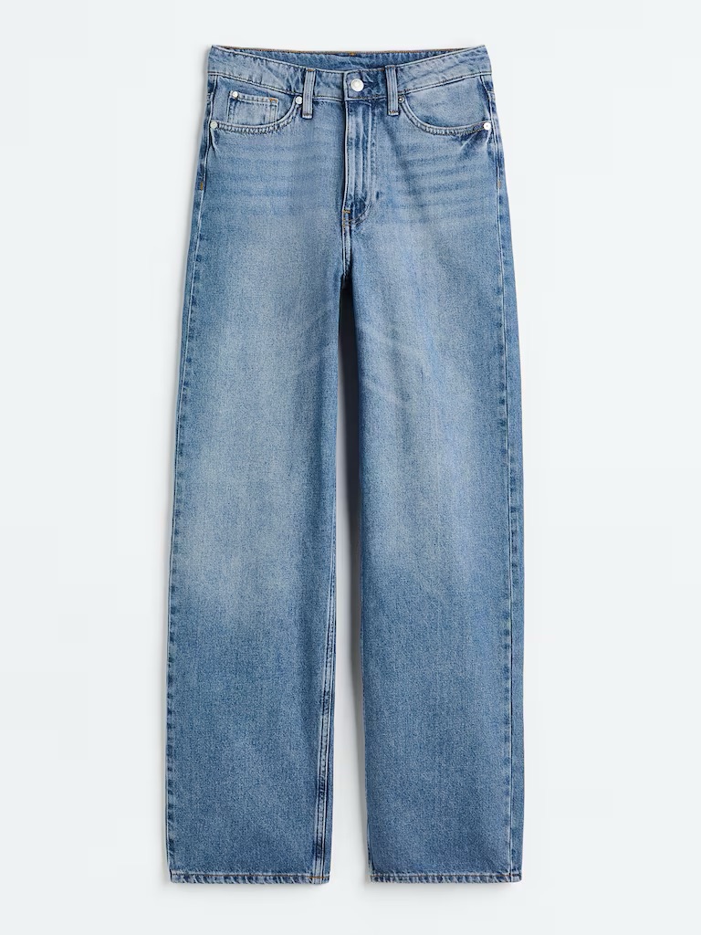 H&M Light Blue Straight Leg Jeans